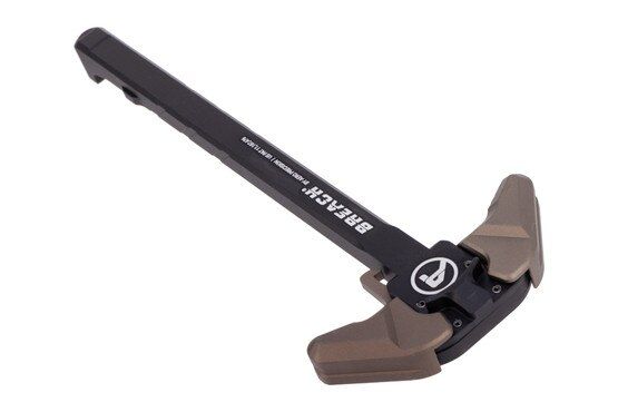 Aero BREACH AR-15 Ambidextrous Charging Handle has large, ambidextrous levers for easy manipulation.
